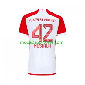 Koszulka Bayern Monachium Jamal Musiala 42 Domowe Stroje Piłkarskie 2023/24 Krótki Rękaw